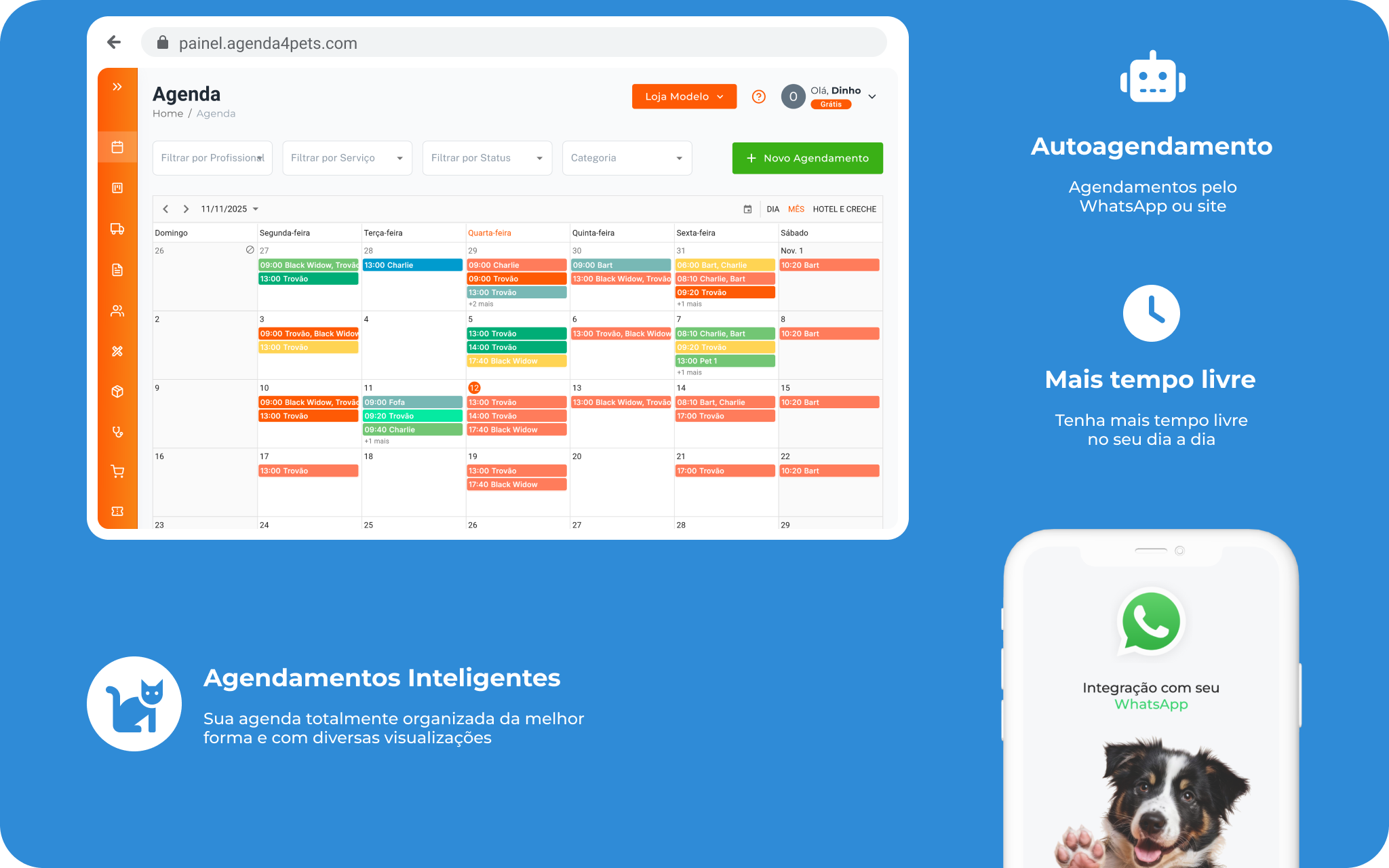 Tela de agendamento inteligente
